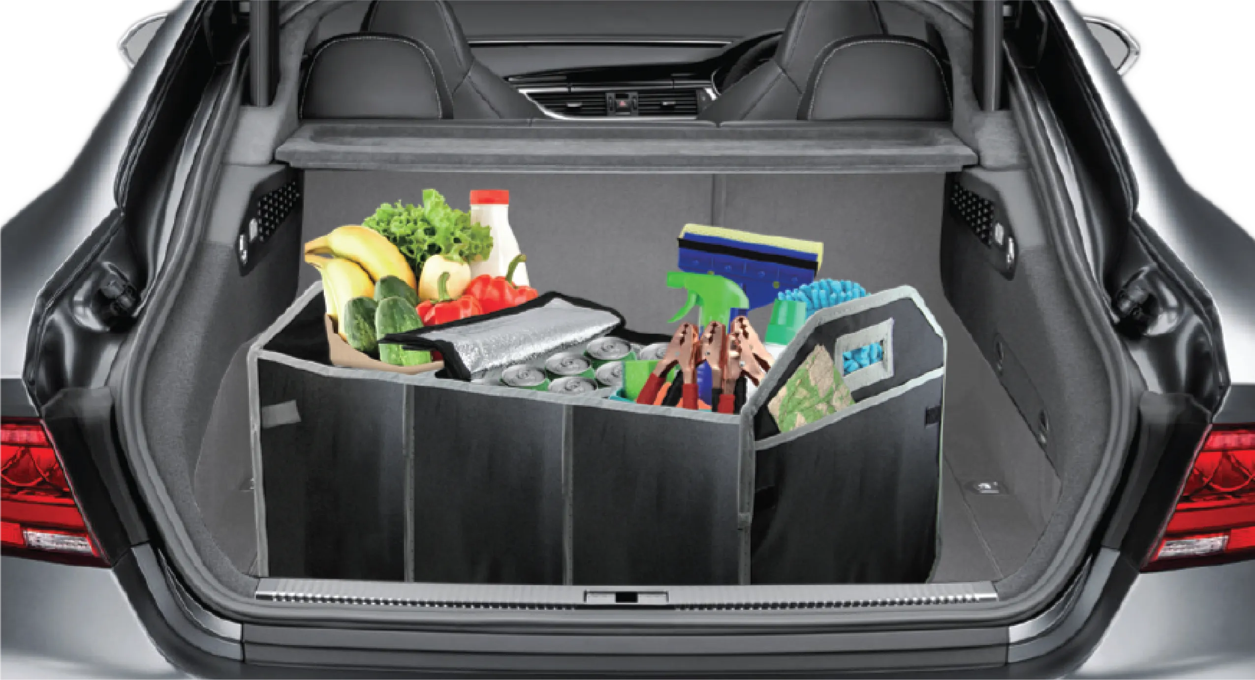Auto Trunk Collapsible Organizer with Beverage Cooler