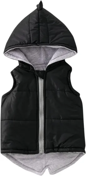 Boys Vest Kids Winter Coat Dinosaur Jacket Outerwear Girls Toddler Hooded Baby Boys Kids Winter down Jacket Boys