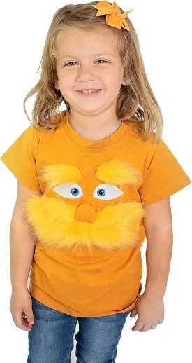 ComfyCamper Orange Mustache Costume T Shirt  Halloween Holiday Kids Teens Adults  Tshirt for Girls & Boys