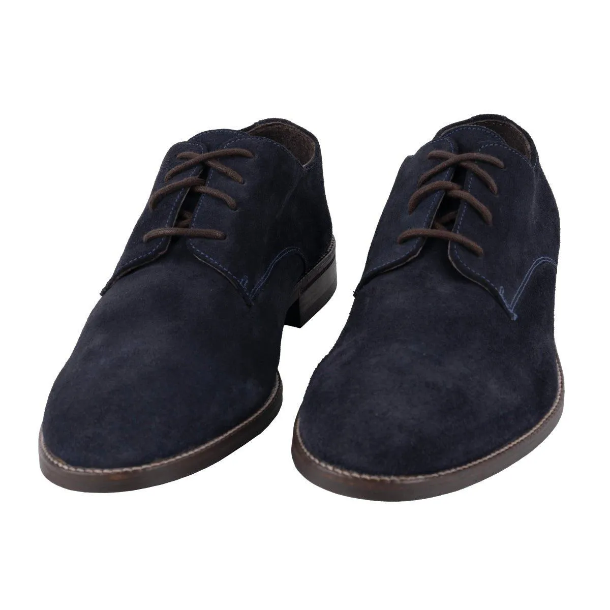 Devred Formal Lace Ups Suede Blue Colour For Men