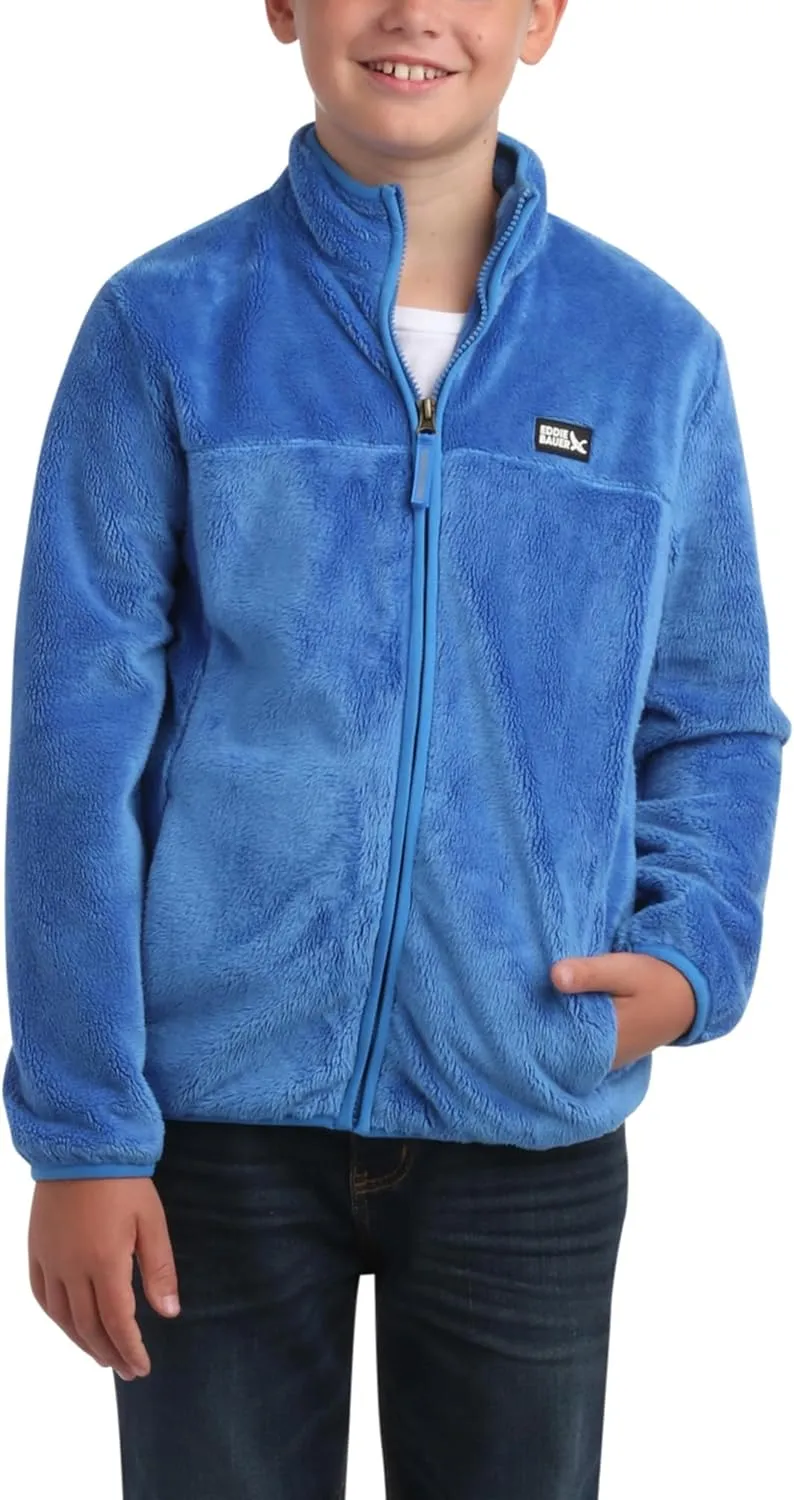 Eddie Bauer Kids' Zip Up - Kids' Full Zip Ultra Soft Sherpa Fleece Jacket for Boys and Girls (5-20)