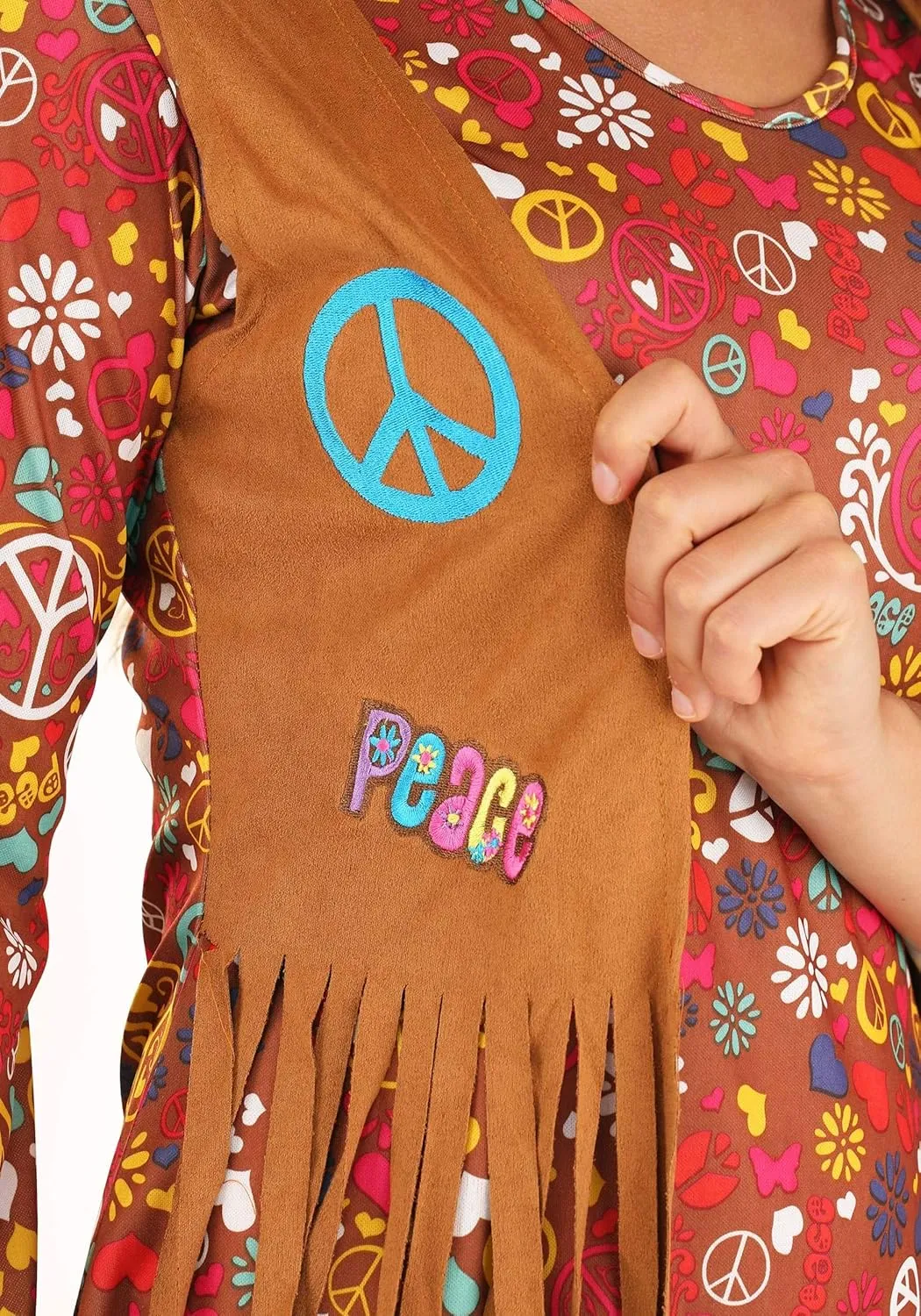 Fun World Costumes Women's Peace Love Hippie Adult Costume
