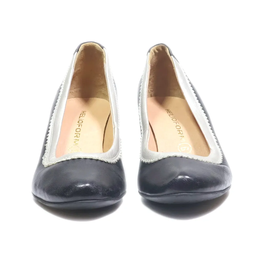 Helioform Mid-Heel Shoes Leather Black Colour For Women
