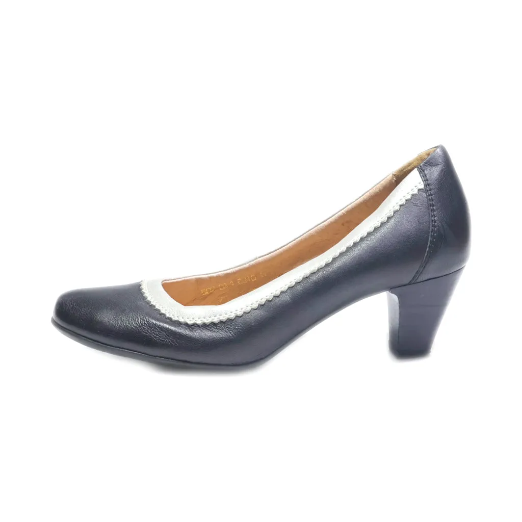 Helioform Mid-Heel Shoes Leather Black Colour For Women