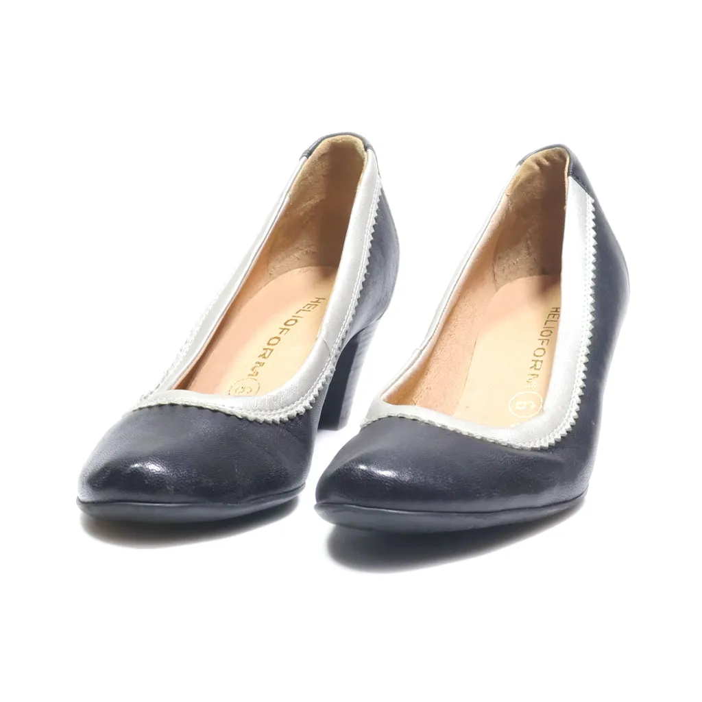 Helioform Mid-Heel Shoes Leather Black Colour For Women