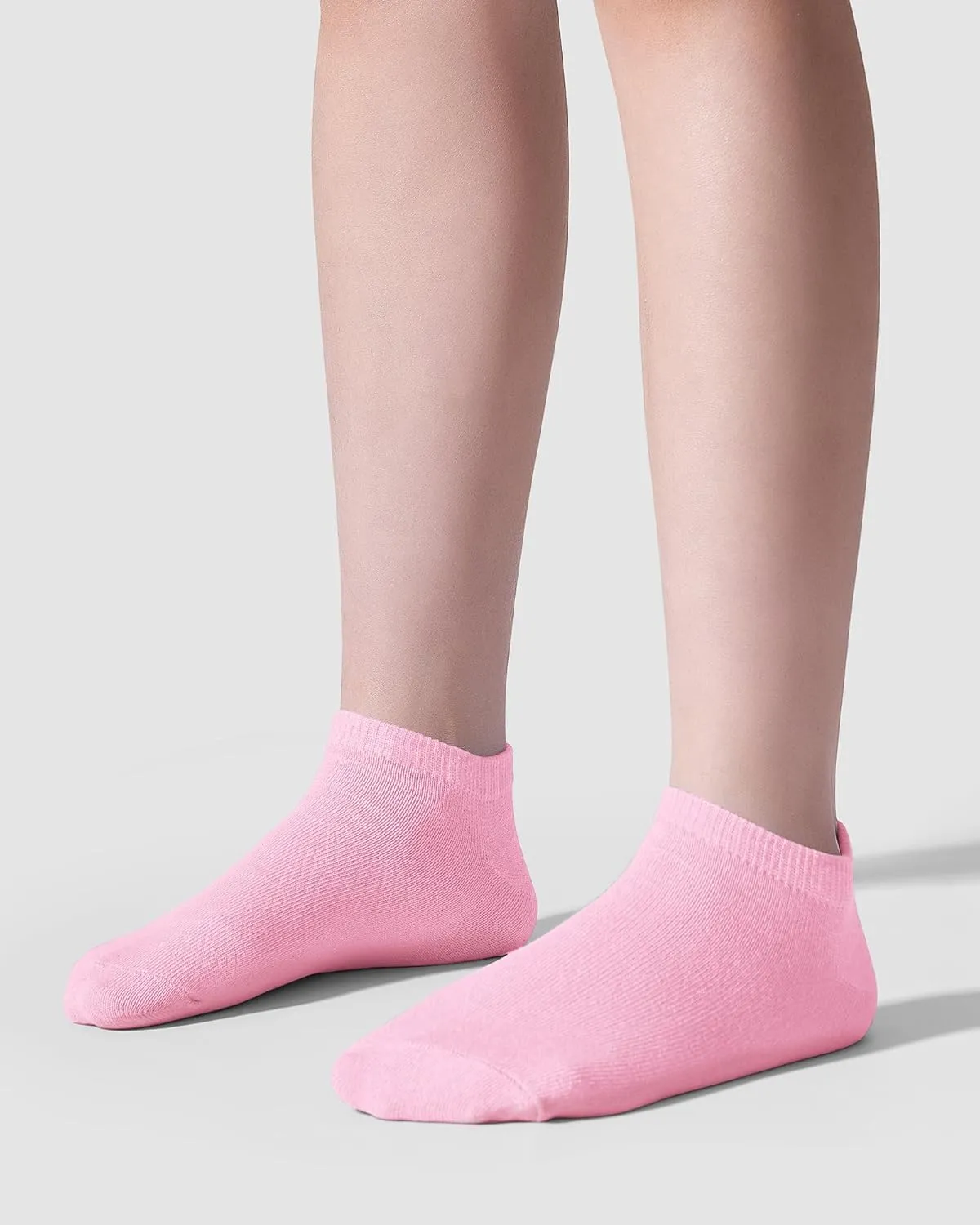 KEREDA 15 Pairs Kids Ankle Socks Boys Girls Half Cushion Low Cut Athletic Socks