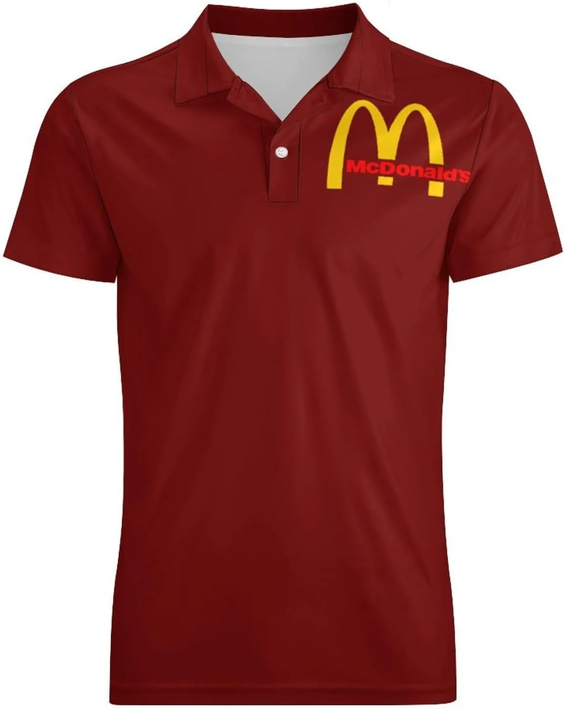 Men's Logo Polo T Shirt Short Sleeve T-Shirts for Men Teens Boys Round Neck Tshirt Merch Work Daily Clothes Uniform Tops