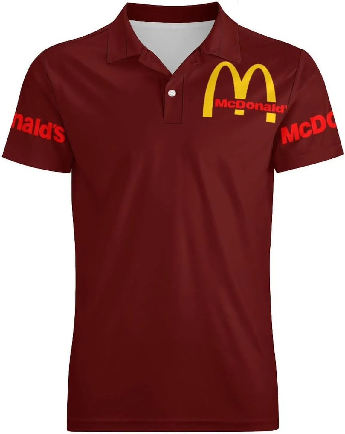 Men's Logo Polo T Shirt Short Sleeve T-Shirts for Men Teens Boys Round Neck Tshirt Merch Work Daily Clothes Uniform Tops