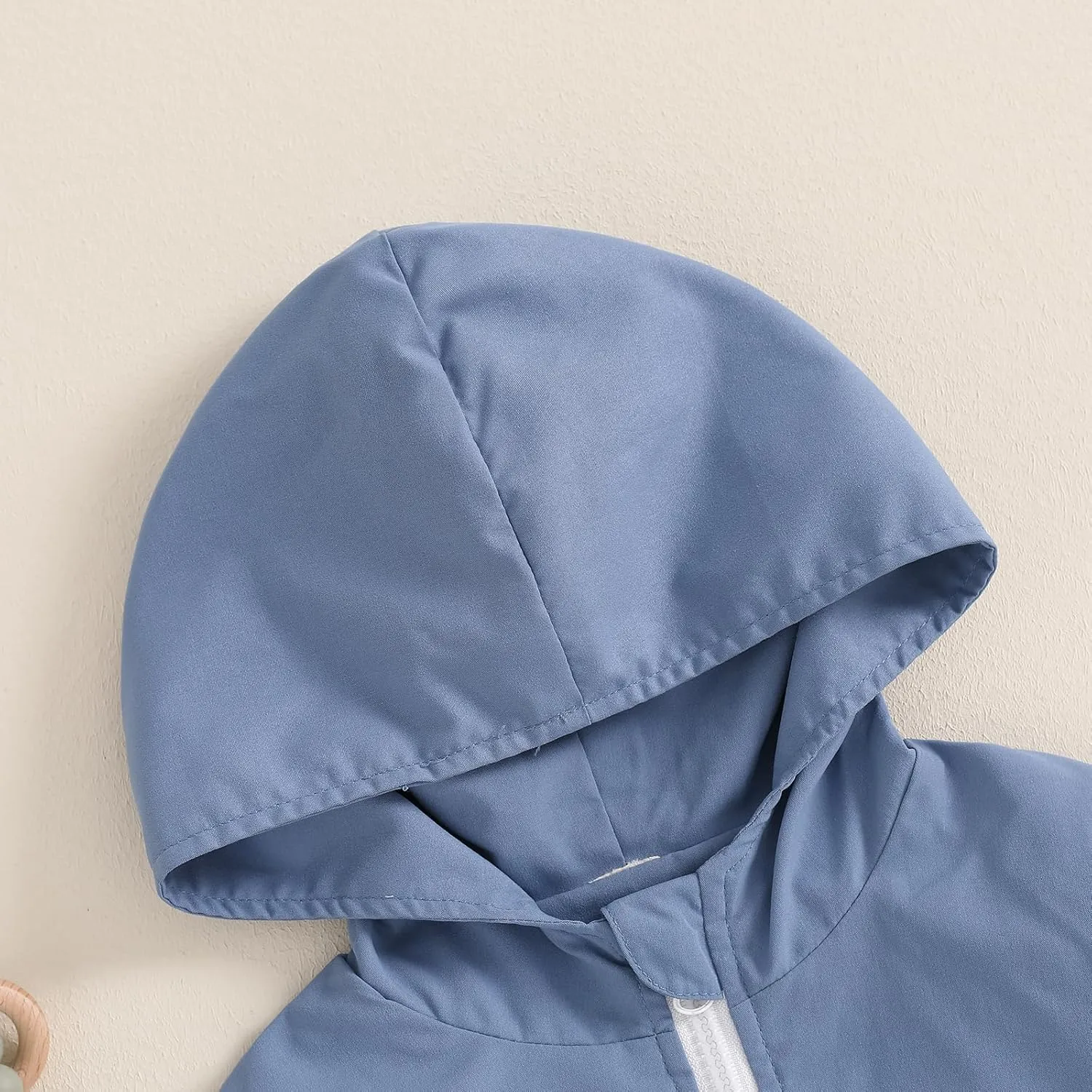 Toddler Baby Boy Fall Winter Jacket Kids Lightweight Windbreaker Outerwear Color Block Hooded Sweatshirt Coat