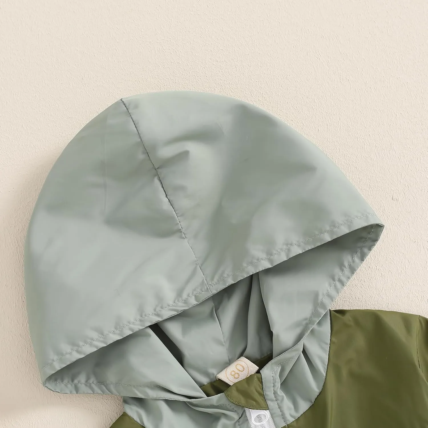 Toddler Baby Boy Fall Winter Jacket Kids Lightweight Windbreaker Outerwear Color Block Hooded Sweatshirt Coat