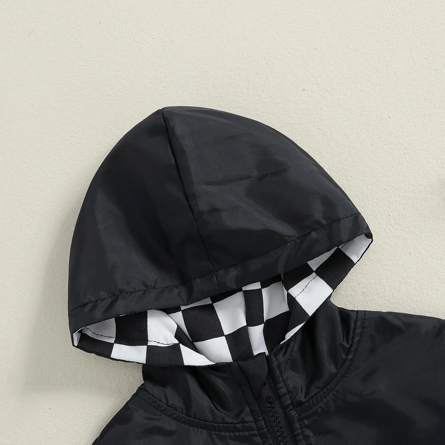 Toddler Baby Boy Fall Winter Jacket Kids Lightweight Windbreaker Outerwear Color Block Hooded Sweatshirt Coat