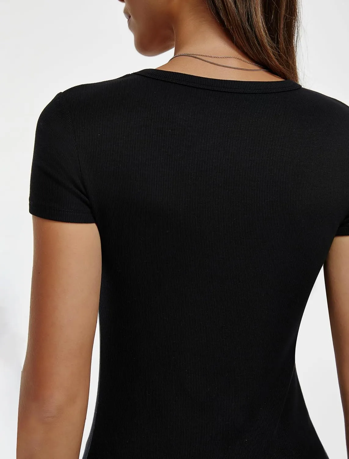 Tops for Womens Basic Summer T Shirts Short Sleeve Y2k Tee Cute Gym Fashion Workout Top