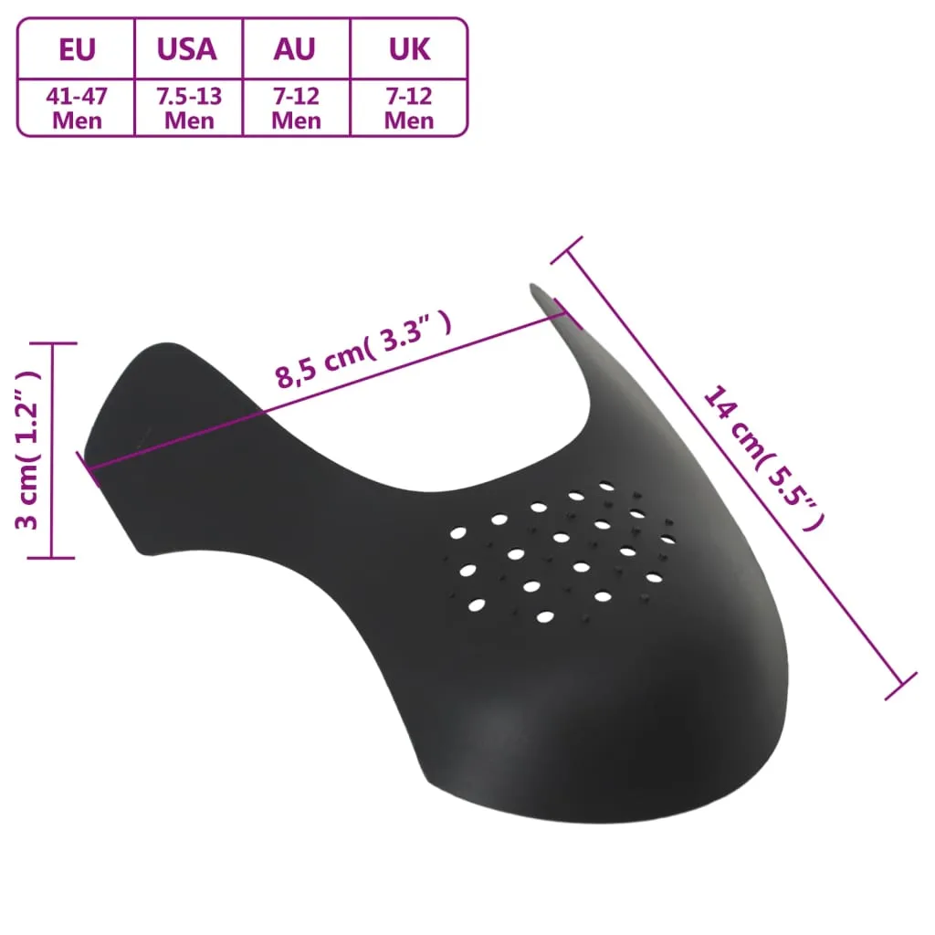 vidaXL Shoe Crease Protections 2 Pairs EU 41-47 Plastic